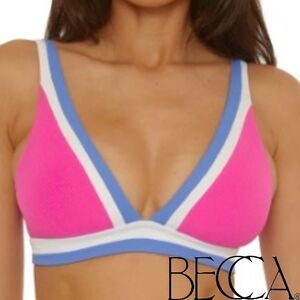 NWT Becca Claire Bralette Bikini Top- ROSE BERRY